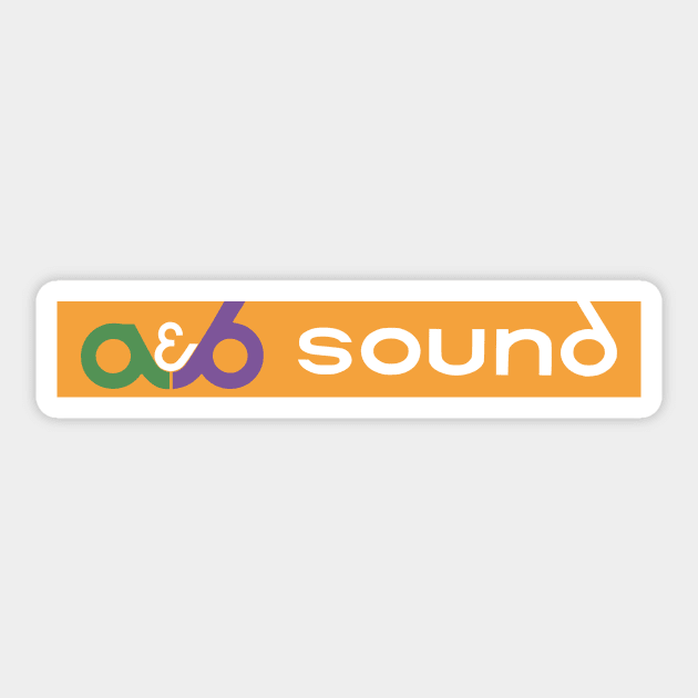 a&b sound sign Sticker by DCMiller01